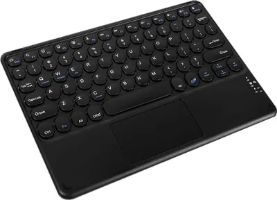 Obrázok produktu pre Klávesnica INF Bluetooth s okrúhlymi klávesmi a trackpadom pre tablety a telefóny čierna