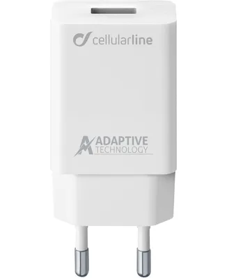 Produktbild von Cellularline USB Adaptive Fast Charger 15W - Samsung Schnelles Ladegerät für Geräte mit adaptiver Ladung, Drinnen, AC, Weiß
