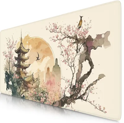 Zdjęcie produktu dla Podkładka pod mysz do gier Titanwolf XXL, 900 x 400 x 3 mm, podkładka na biurko, zmywalna, antypoślizgowy spód, szybkość i precyzja, kolor tuszu japońskiego