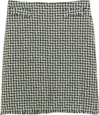 Produktbild von 29757 Gerry Weber, , Damenrock, gefütterter Bouclérock, blau weiß check, 48
