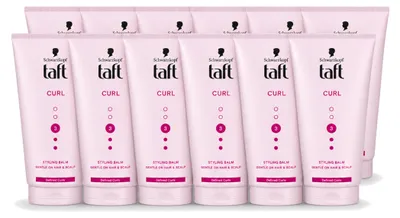 Imagen del producto de 12 unidades de Taft Styling Balm Curl, para definir rizos, 150 ml, pack económico