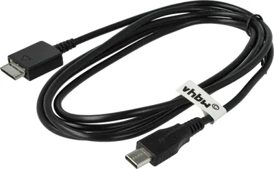 Produktbild von vhbw USB-C Datenkabel kompatibel mit Sony Walkman NWZ-S738F, NWZ-S738FBNC, NWZ-S765, NWZ-S739F, NWZ-S764, NWZ-S736FBNC MP3 Player Schwarz, 150 cm