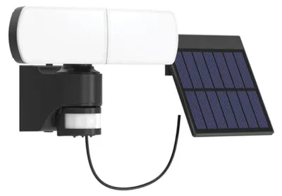 Productafbeelding van XANLITE zonnepaneel-LED wandlamp, 2 lampkoppen, IP44, bewegingssensor, 1500 lumen