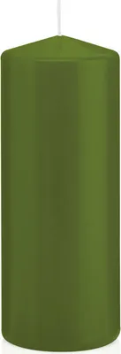 Produktbild von Wiedemann Stumpenkerzen Olive 150 x Ø 58 mm, 16 Stück