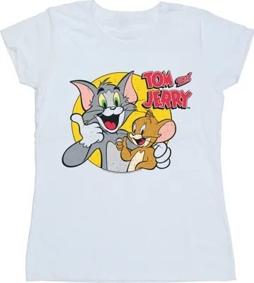 Produktbild von Tom And Jerry - "Thumbs Up" T-Shirt für Damen BI43713 (L) (Weiß)