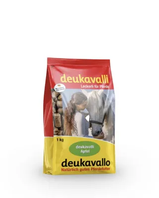 Produktbild von DEUKA Ergänzungsfutter für Pferde Apfelgeschmack pelletierte Leckerlis 1 kg