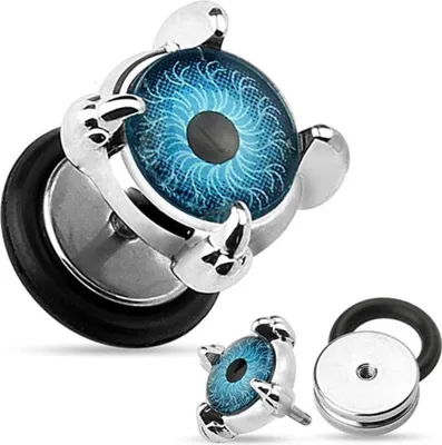 Produktbild von Fake Plug Ohr Stecker Piercing „Auge / Eyeball“