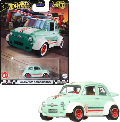 Image de Fiat 500 D Modificado 1960 HRT65 | Véhicule Hot Wheels Boulevard