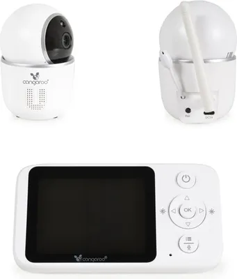Produktbild von Cangaroo Babypone Callisto Kamera Schlaflieder Alarmfunktion Temperatursensor weiß