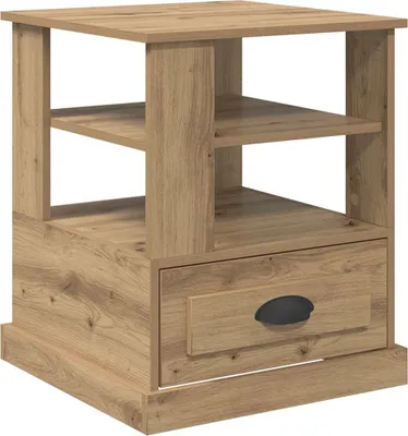 Zdjęcie produktu dla vidaXL Stolik nocny Artisan dąb 50 x 50 x 60 cm materiał drewnopochodny