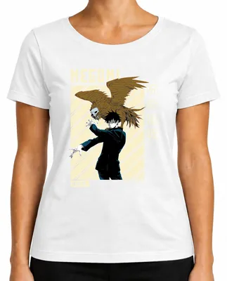 Obrázek produktu pro MEGUMI Jujutsu Kaisen 呪術廻戦 Fushiguro Shikigami Anime Aesthetics Dámské tričko, bílé, XL