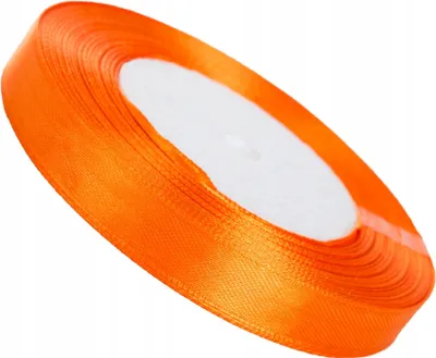 Image de Dekolo Satin ruban de mariage Satin ruban cadeau ruban anniversaire déco 12mm x 32m rouleau orange