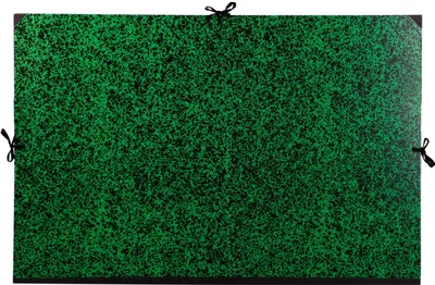 Produktbild von Clairefontaine 2x Zeichenmappe Annonay grün mit Bändern Rücken 30mm Grün 33600C
