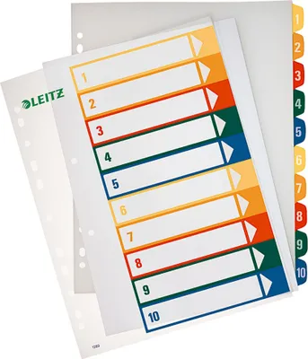 Obrázok produktu pre Esselte 12930000, Číselný zápisník, Polypropylén (PP), Viacfarebný, Portrét, A4 Maxi, 0.30 mm