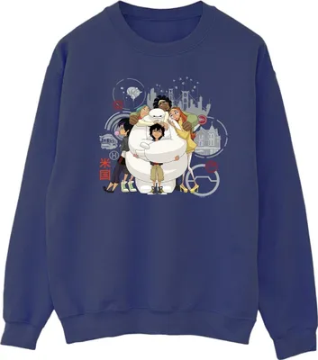 Produktbild von Disney - "Big Hero 6" Sweatshirt für Herren BI15314 (5XL) (Marineblau)