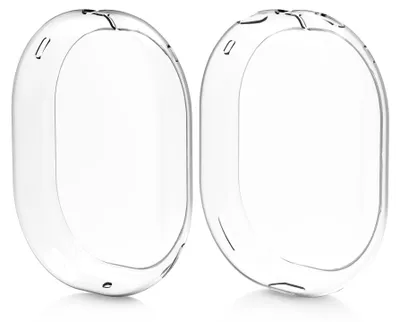 Produktbild von kwmobile 2x TPU Silikon Hülle für Apple AirPods Max / AirPods Max 2 Case - Kopfhörer Cover aus Silikon - Transparent