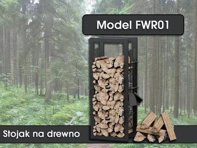Zdjęcie produktu dla Stojak drewniany FWR01, 100 x 40 x 25 cm