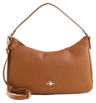 Image de U.S. POLO ASSN. sac à épaule sac à épaule bandoulière Stanford Hobo Bag Tan brun