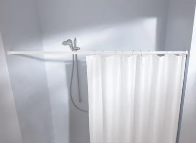 Produktbild von Kleine Wolke Federstange für Duschvorhänge 75 - 125 cm / Ø 2,5 cm / weiß