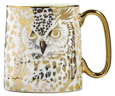 Image de BIA - Tasse décorée d'un motif animal : hibou