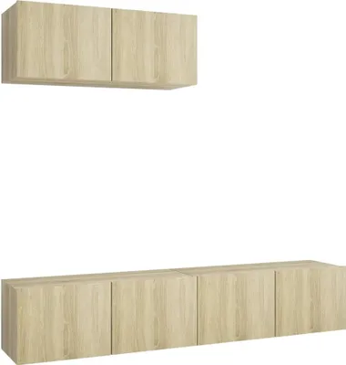 Obrázek produktu pro vidaXL TV skříňky 3 ks Materiál dřeva dub Sonoma