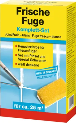 Produktbild von Baufan Frische Fuge Fugenmörtel Set, 250 ml, weiß, wasch- und scheuerbeständig