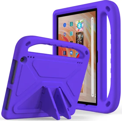 Obrázek produktu pro Ochranné pouzdro pro Amazon Fire HD 10 2023, lehké dětské pouzdro z EVA s držadlem a stojánkem Fialová