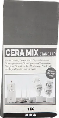 Produktbild von Creativ Company Cera-Mix Standard-Gipsgussmischung, hellgrau, 1 kg