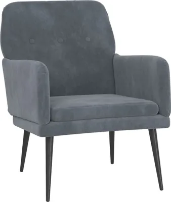 Obrázek produktu pro vidaXL Křeslo Dark Grey 62x79x79 cm Velvet