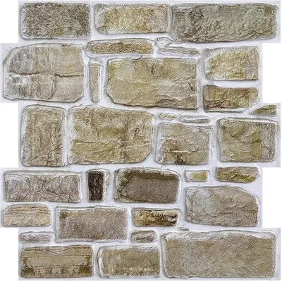 Produktbild von 3D Wandbekleidung Selbstklebend Backstein-Look Braun, 10 Stück 30 x 30 cm, PVC Wandpaneel Binnenwand-Ausstattung