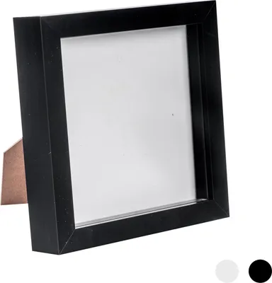 Produktbild von 6x6 Fotorahmen Bilderrahmen in Schwartz - stehend und hängend