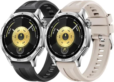 Produktbild von FFO2World 2er-Pack 22-mm-Silikonarmbänder für Huawei Watch GT 2-6 46 mm, Samsung Galaxy Watch 46/45 mm, Gear S3, Garmin Venu 3/2 – Schwarz/Starlight