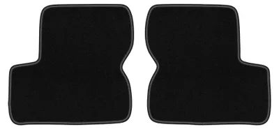 Obrázok produktu pre Zadné velurové koberce pre: Opel Astra F 1991-2002 (hatchback/sedan/kombi) – 2 ks, čierne, na mieru – Wielganizator LUX