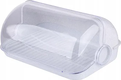 Obrázek produktu pro Velký koš na chléb Lamela, plastový koš na chléb, bílý mramor (vločkový)