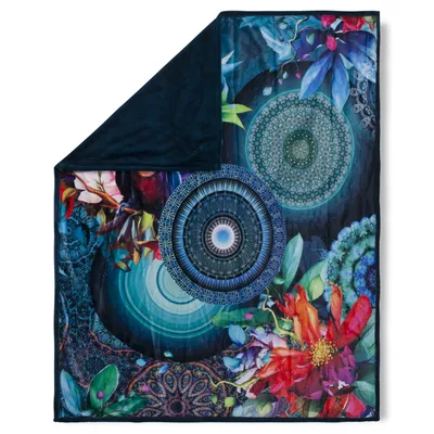 Produktbild von Plaid HIP 130x160 cm - mandalas, flowers and birds