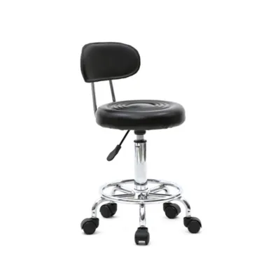 Produktbild von FCH Drehhocker Mit Rückenlehne Rollhocker höhenverstellbar Arbeitshocker Drehstuhl Praxishocker Kosmetikhocker Rollen