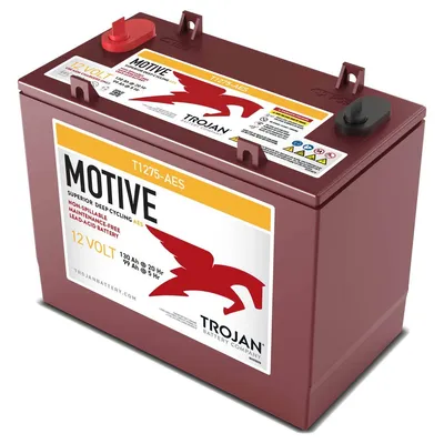 Produktbild von Trojan T-1275-AES 12V 130Ah Deep Cycle AGM Traktionsbatterie M8-Anschluss