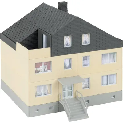 Mehrfamilienhaus H0 Bausatz, Kunststoff, Modellbahn-Zubehör