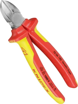 Image de KNIPEX pince coupante diagonale chromée 180 mm
