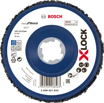 Image de Disque à nettoyer X-Lock N377 BOSCH 125 mm - 2608621833