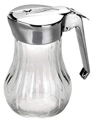 Honigspender 250 ml Glas transparent/silber 8x8x15 cm