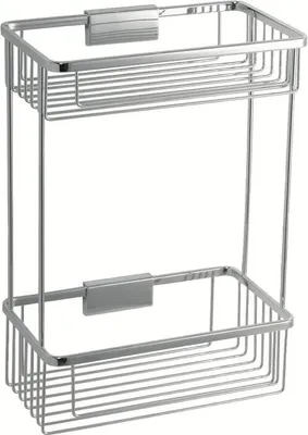 Produktbild von Dietsche, Duschablage Wandregal doppelt chrom Metaline+ 642310, Rostfrei hochwertige Qualität! Duschkorb, 642310