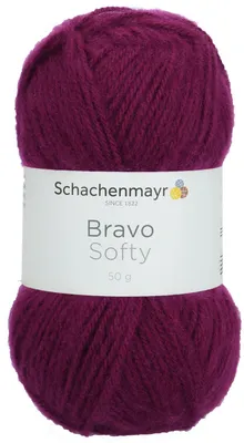 Produktbild von Schachenmayr Bravo Softy, 50g Brombeer Handstrickgarne