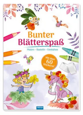 Image de Trötsch Malbuch Bastelbuch Bunter Blätterspaß Feen Malen Basteln Gestalten