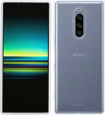 Image de cofi1453® Housse silicone Basic compatible avec SONY XPERIA 1 Case TPU Soft Handy Cover Protection Transparent