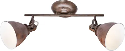 Produktbild von Globo Lighting Strahler Metall rostfarben, 2x E14