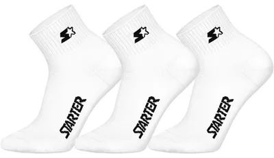 Obrázek produktu pro Starter 3pk Quarter Socks (46) 43/46 White