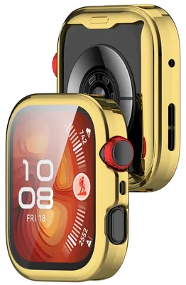 Produktbild von Schutzhülle für Huawei Watch Fit 5 Pro, Bizon Case Watch Felipe, Golden