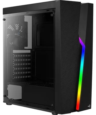 Zdjęcie produktu dla Aerocool Bolt, Midi Tower, PC, Czarny, ATX, micro ATX, Mini-ITX, Akrylowy, Gaming