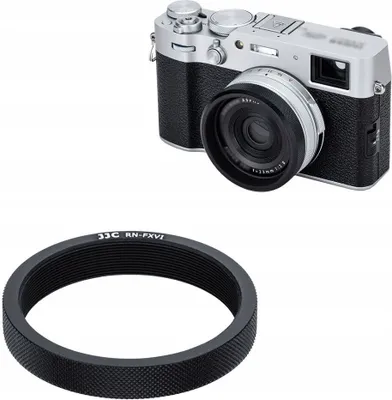 Zdjęcie produktu dla JJC RN-FXVI BLACK, Fujifilm X, Czarny, Aluminium, X100VI, X100V, X100F, X100T,X100S, X100, X70, 16 g, 57 mm